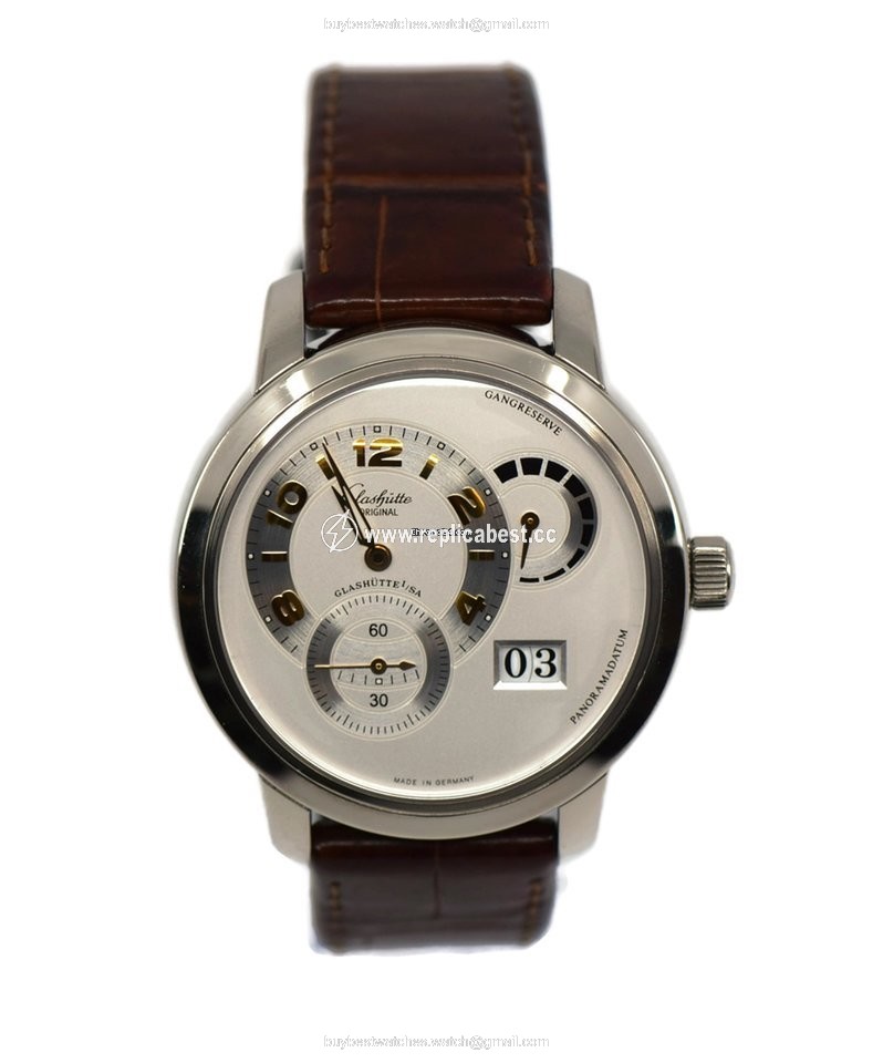 Glashutte Original PanoMaticReserve XL Mens watch Unisex Automatic White gold 90-03-31-14-05