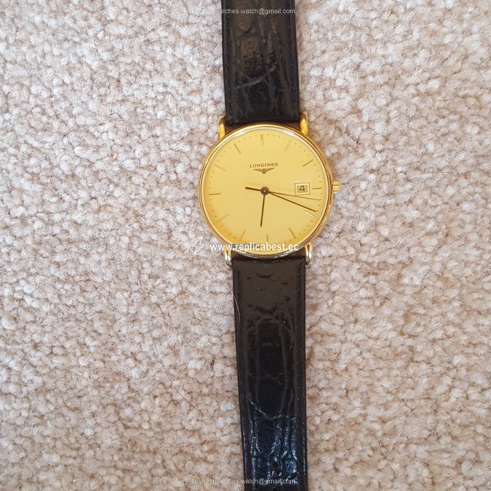 Longines Presence Mens watch Unisex Quartz Yellow gold L4.743.6