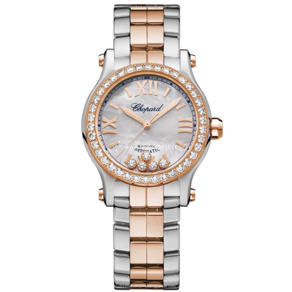 Chopard Happy Sport Womens watch Automatic Gold Steel 278573-6021