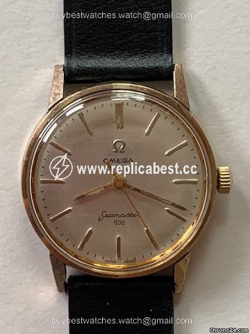 Omega Seamaster Mens watch Unisex Manual winding Gold Steel 135.012