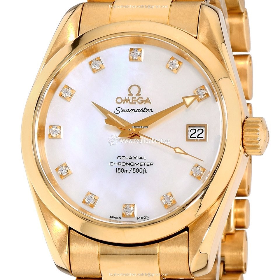 Omega Seamaster Aqua Terra Mens watch Unisex Automatic Yellow gold 2104.75.00