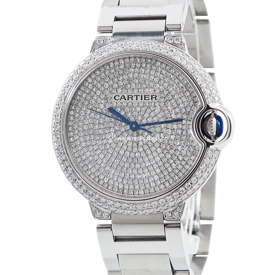 Cartier Ballon Bleu 36mm Womens watch Automatic White gold WE902045