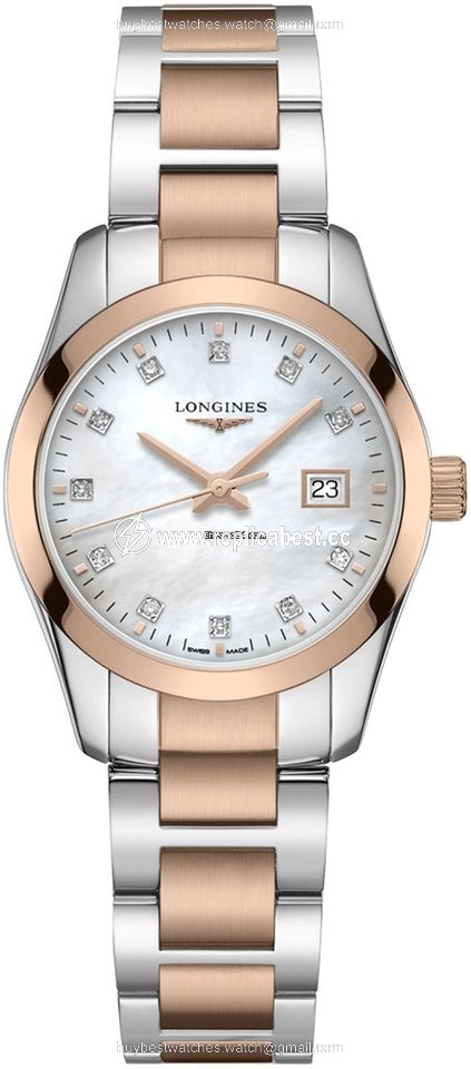 Longines Conquest Classic Womens watch Quartz Gold Steel L2.286.3.87.7