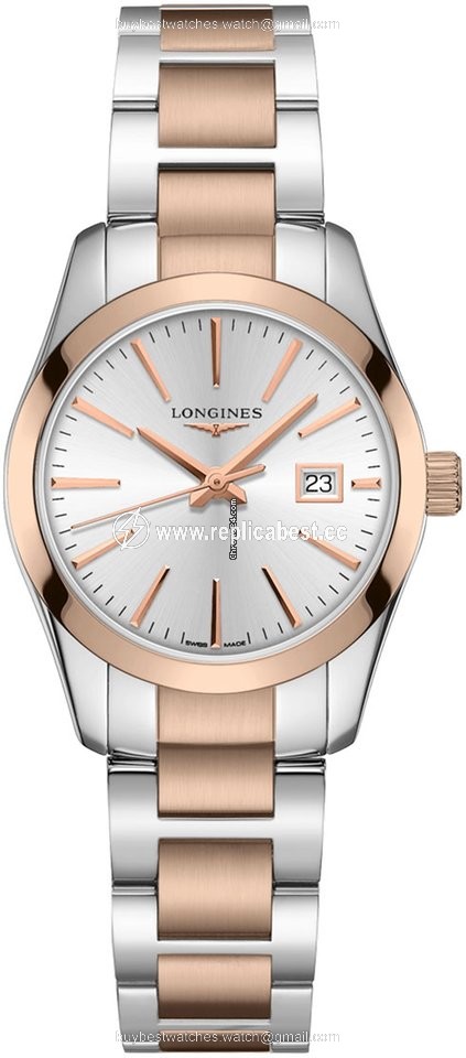 Longines Conquest Classic Womens watch Quartz Gold Steel L2.286.3.72.7