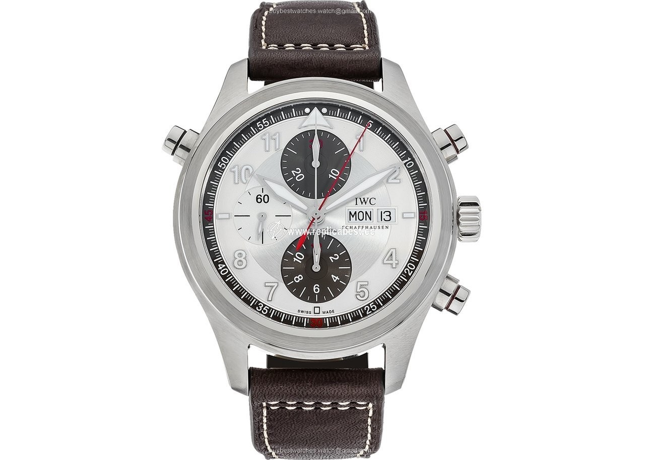 IWC Pilot Double Chronograph Mens watch Unisex Automatic Steel iw371806