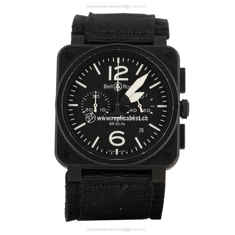 Bell & Ross BR 03-94 Chronographe Mens watch Unisex Automatic Steel BR03-94-S
