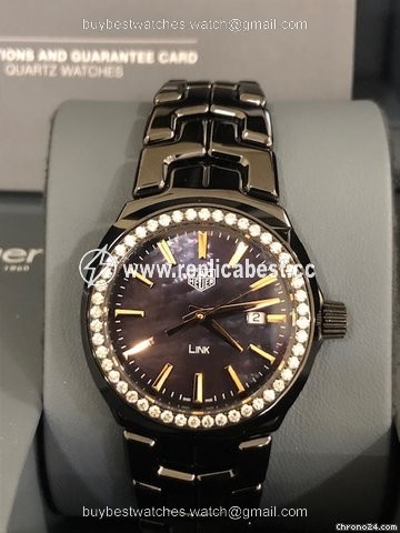 TAG Heuer Link Lady Womens watch Quartz Ceramic WBC1390.BH0744