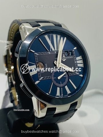 Ulysse Nardin Executive Dual Time Mens watch Unisex Automatic Steel 243-00-3 43