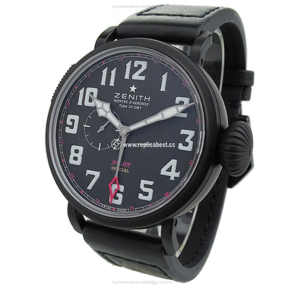 Zenith Pilot Type 20 GMT Mens watch Unisex Automatic Titanium 96.2430.693