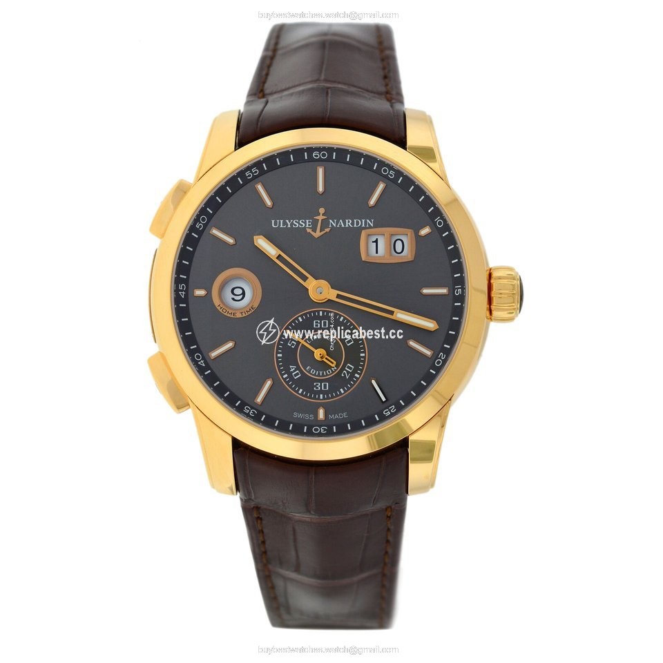 Ulysse Nardin Dual Time Mens watch Unisex Automatic Rose gold 3346-126 LE BQ