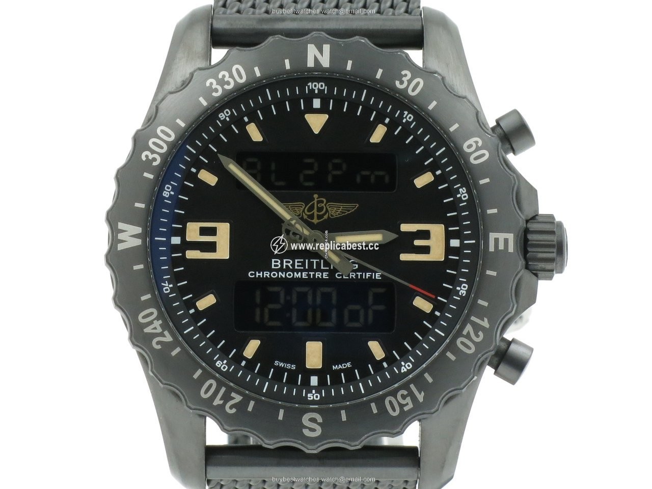 Breitling Chronospace Military Mens watch Unisex Quartz Steel M7836622.BD39.159M
