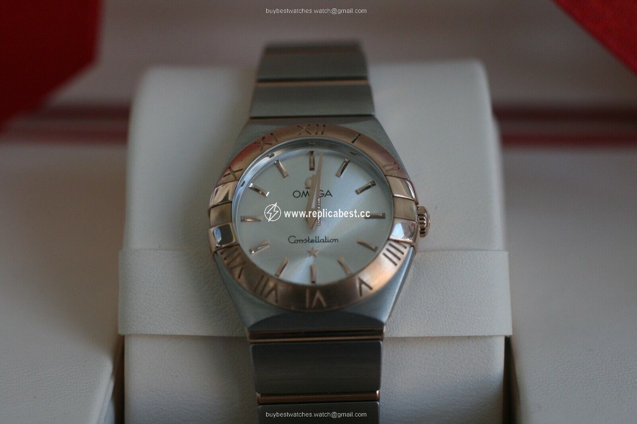Omega Constellation Quartz Womens watch Quartz Gold Steel 123.20.24.60.02.001