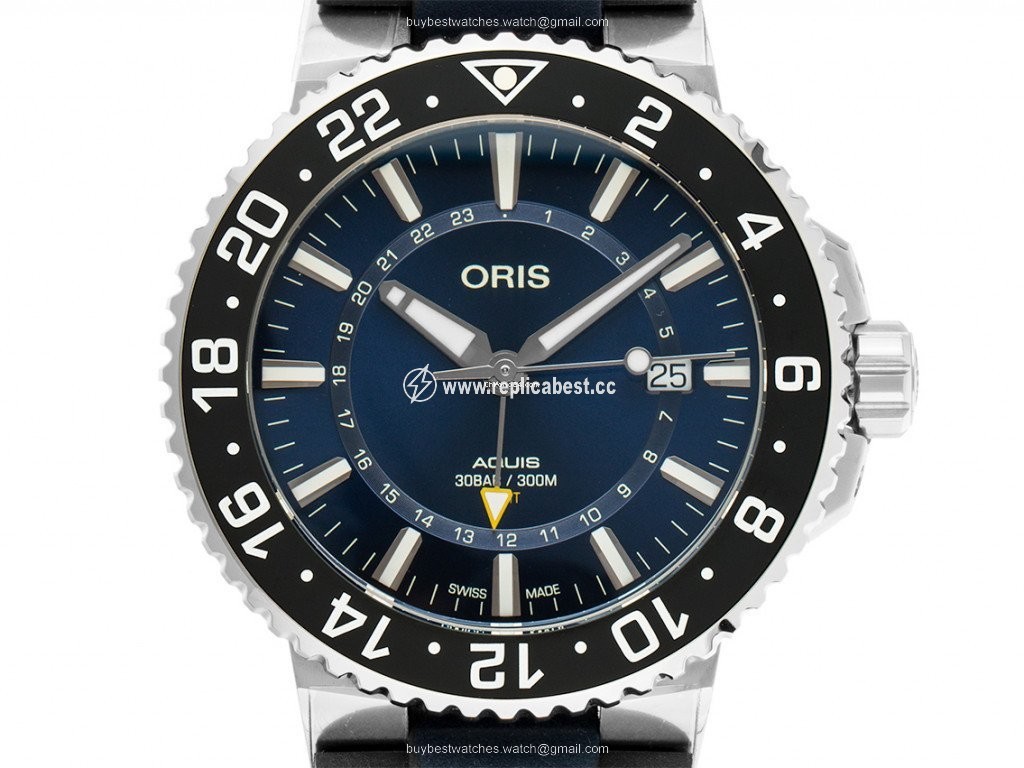 Oris Aquis GMT Date Mens watch Unisex Automatic Steel 01 798 7754 4135 07 4 24 65EB