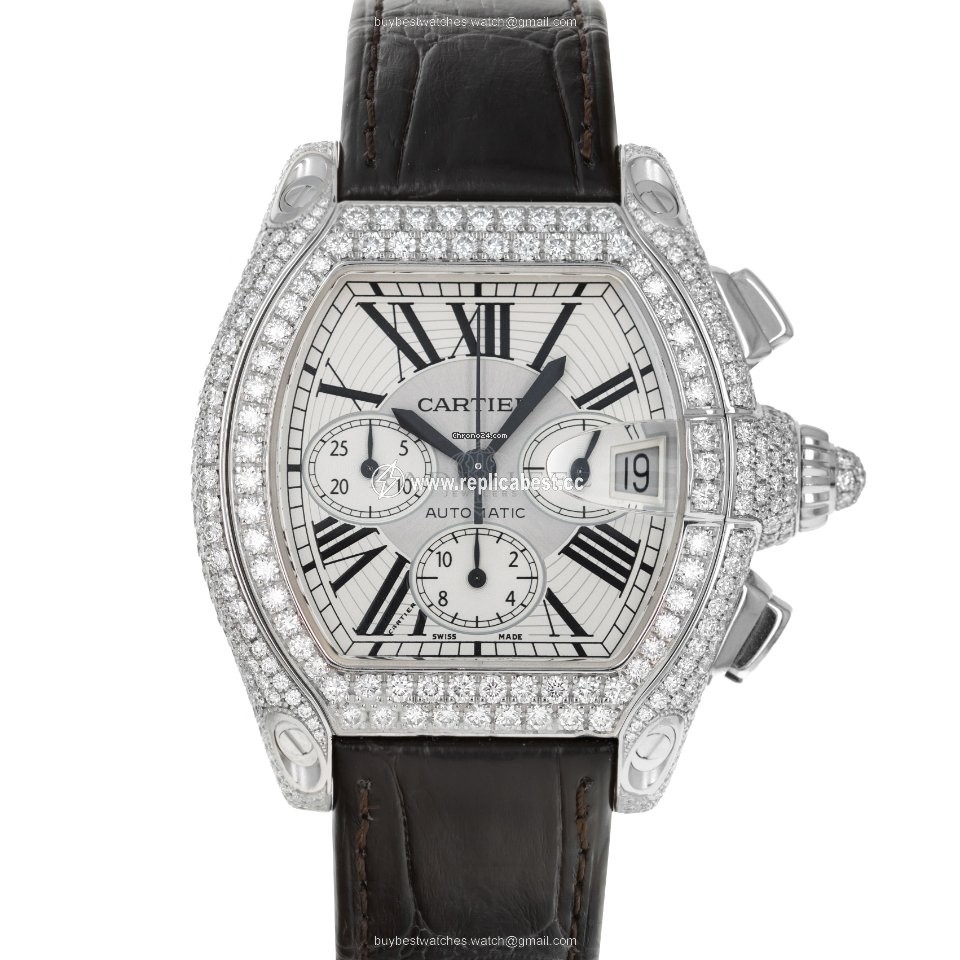 Cartier Roadster Mens watch Unisex Automatic White gold Cartier 2826