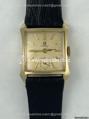 Omega Mens watch Unisex Manual winding Gold Steel I-6258