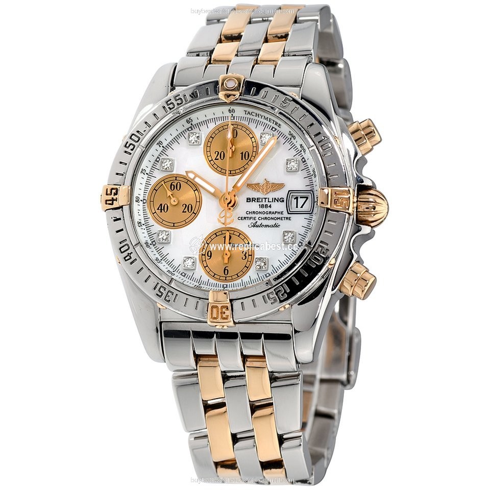 Breitling Chrono Cockpit Mens watch Unisex Automatic Gold Steel B13357