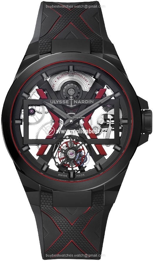 Ulysse Nardin Mens watch Unisex Automatic Ceramic 1723-400-3b BLACK