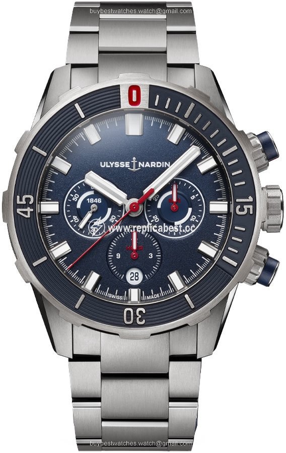 Ulysse Nardin Diver Chronograph Mens watch Unisex Automatic Titanium 1503-170-7m 93