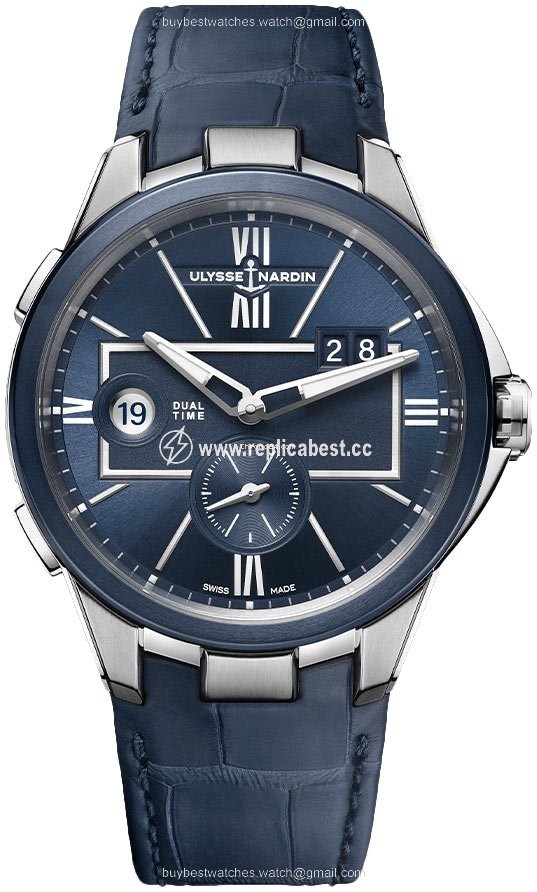 Ulysse Nardin Executive Dual Time Mens watch Unisex Automatic Steel 243-20 43