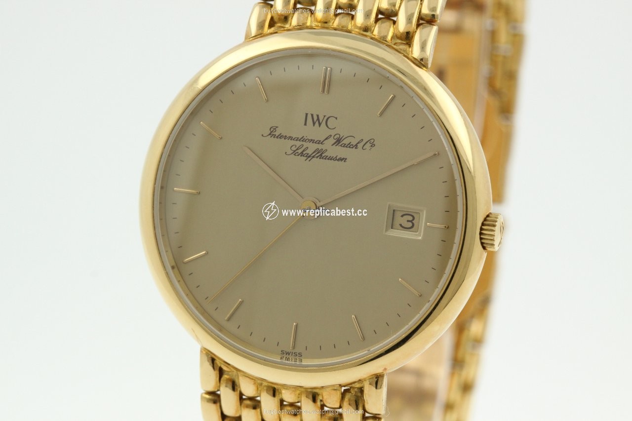 IWC Portofino Mens watch Unisex Quartz Yellow gold IW3331