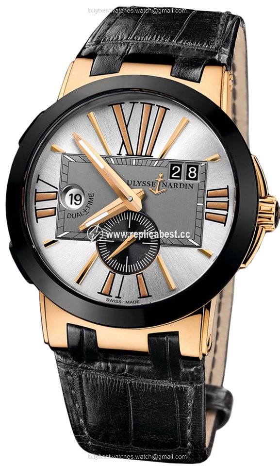 Ulysse Nardin Executive Dual Time Automatic Rose gold 246-00 421