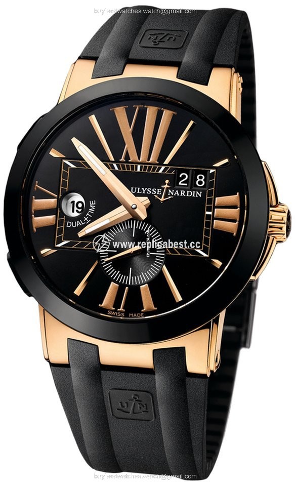Ulysse Nardin Executive Dual Time Mens watch Unisex Automatic Rose gold 246-00-3 43