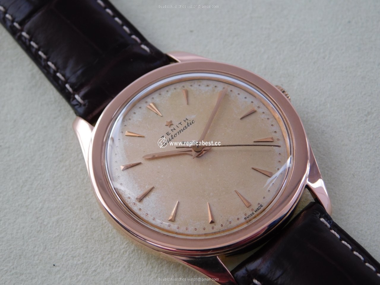 Zenith Mens watch Unisex Automatic Rose gold 01 0461 400