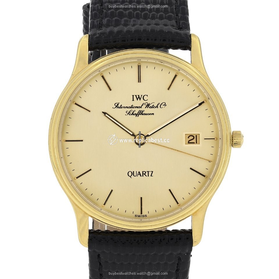 IWC Mens watch Unisex Quartz Yellow gold 3334