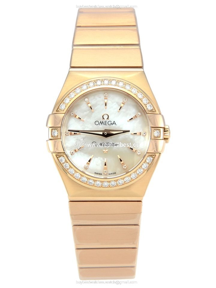 Omega Constellation Quartz Womens watch Quartz Rose gold 123.55.27.60.55.002