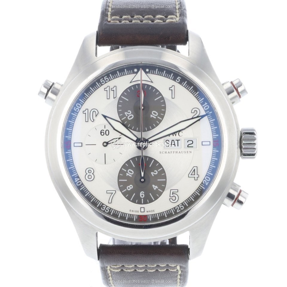 IWC Pilot Double Chronograph Mens watch Unisex Automatic Steel 371806
