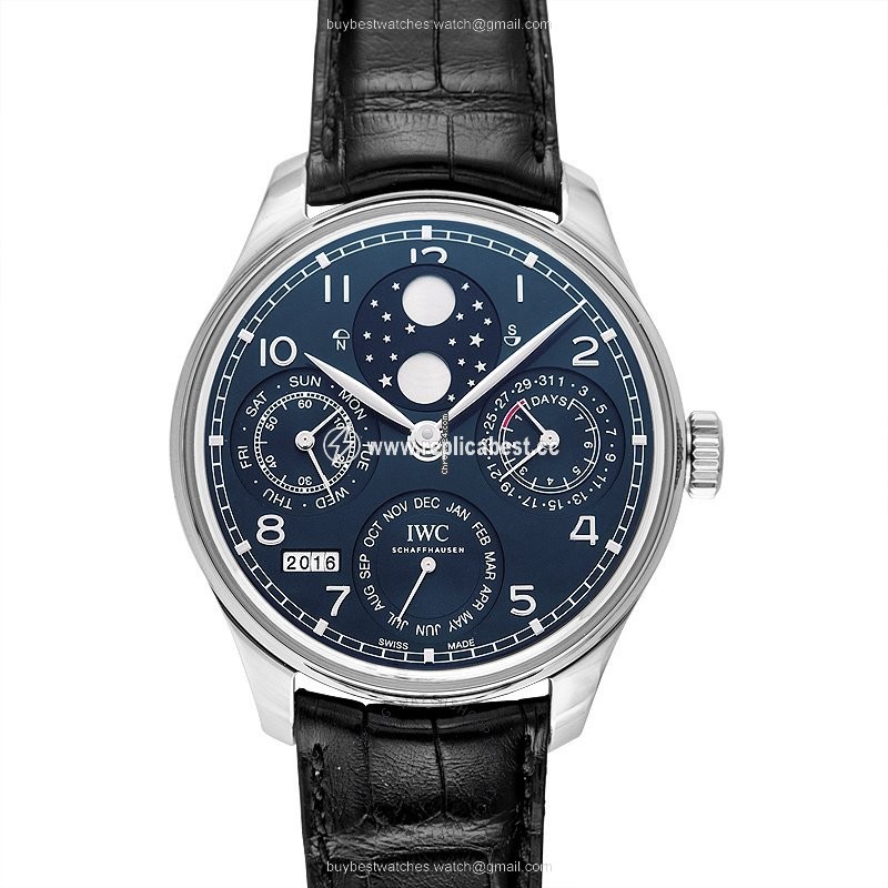 IWC Portuguese Perpetual Calendar Mens watch Unisex Automatic White gold IW503401