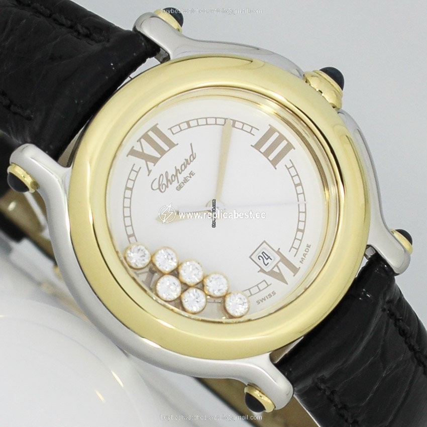 Chopard Happy Sport Womens watch Quartz Gold Steel 27 8239-23 8237
