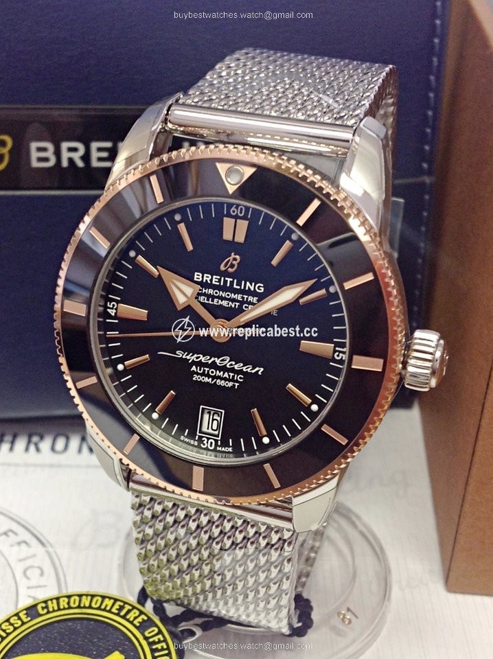 Breitling Superocean Heritage II 42 Mens watch Unisex Automatic Gold Steel UB2010121B1A1