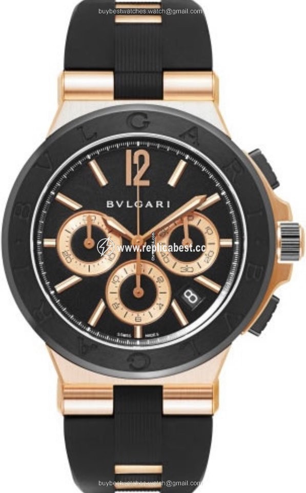 Bulgari Diagono Mens watch Unisex Rose gold DGP42BGCVDCH