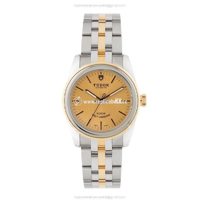 Tudor Glamour Date Automatic Gold Steel M53003-0005