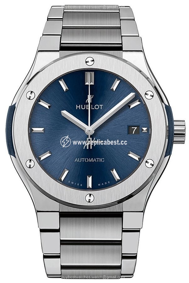 Hublot Classic Fusion Blue Mens watch Unisex Automatic Titanium 510.NX.7170.NX