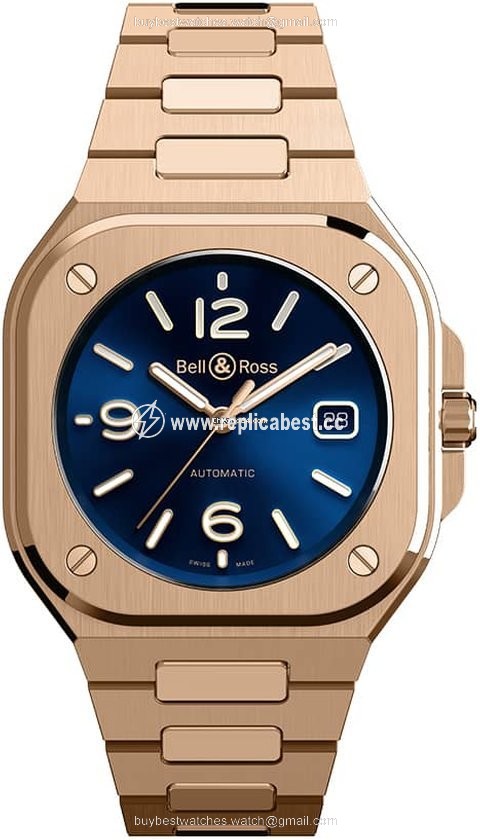 Bell & Ross BR 05 Mens watch Unisex Automatic Rose gold BR05A-BLU-PG SPG