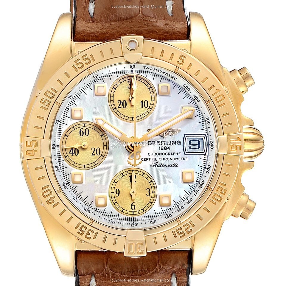 Breitling Chrono Cockpit Mens watch Unisex Automatic Yellow gold K13358