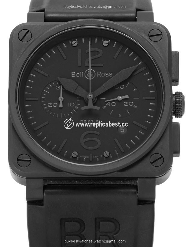 Bell & Ross BR 03-94 Chronographe Mens watch Unisex Automatic Steel BR0394-PHANTOM