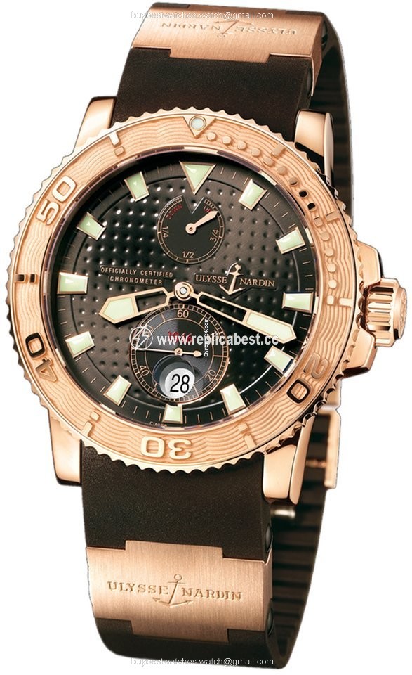 Ulysse Nardin Maxi Marine Diver Mens watch Unisex Manual winding Rose gold 266.33.3A.925