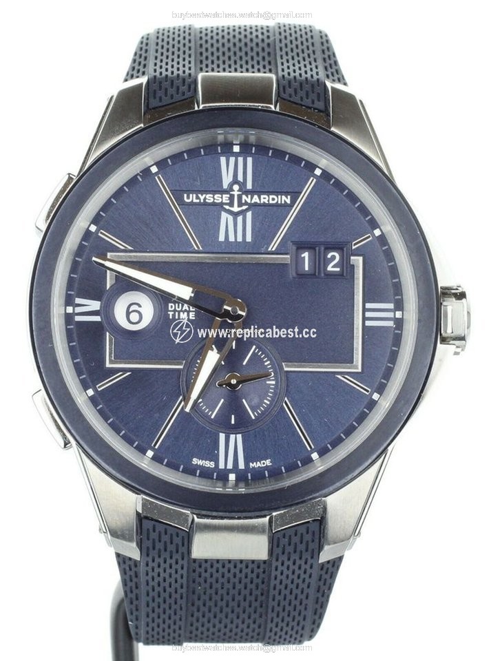 Ulysse Nardin Executive Dual Time Mens watch Unisex Automatic Steel 243-20-3 43