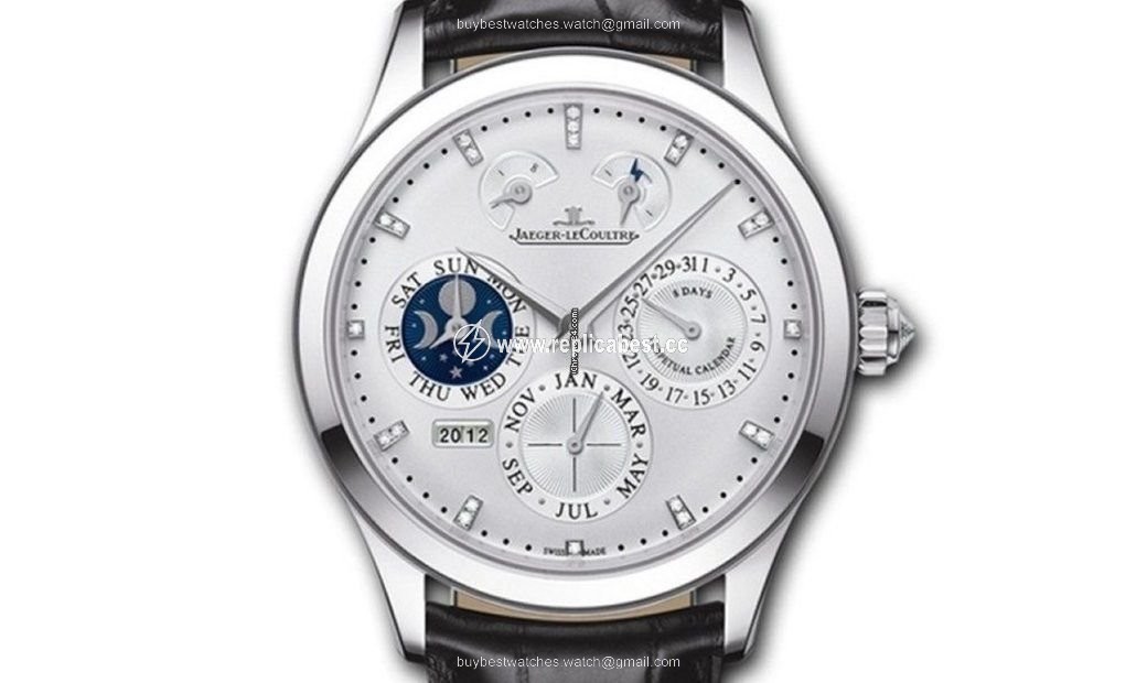 Jaeger-LeCoultre Master Eight Days Perpetual Manual winding White gold Q1613401