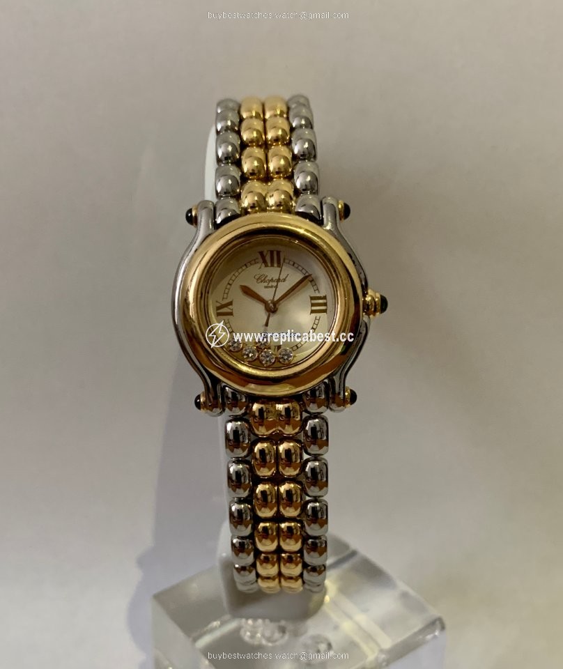 Chopard Happy Sport Womens watch Quartz Gold Steel 27 8239