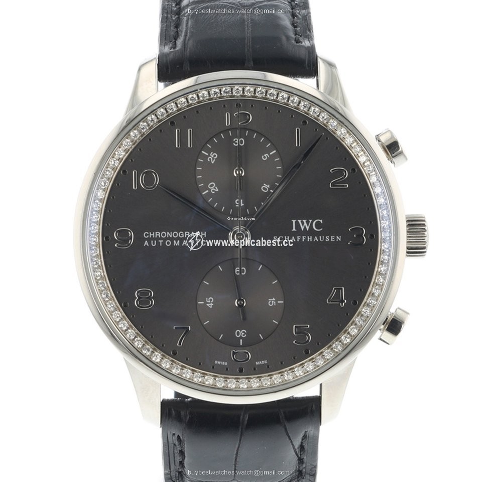 IWC Portuguese Chronograph Mens watch Unisex Automatic White gold IW371473