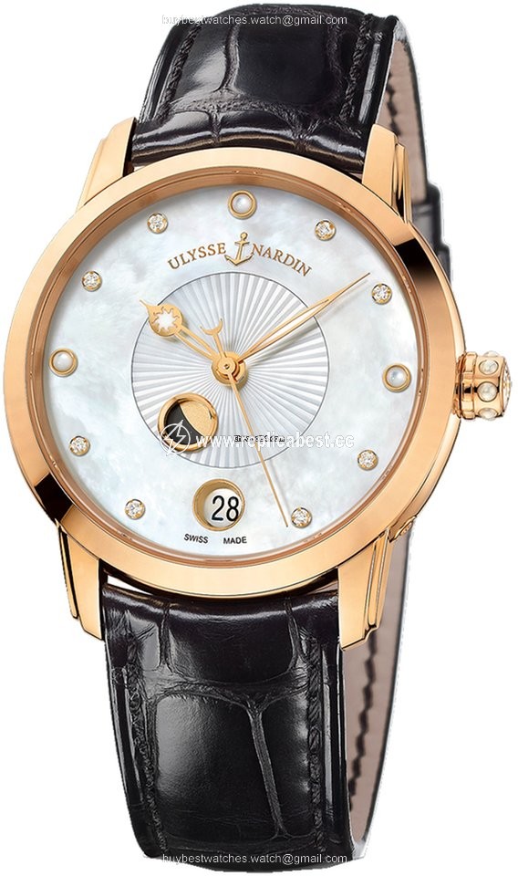 Ulysse Nardin Classico Luna Mens watch Unisex Automatic Rose gold 8296-123-2 991