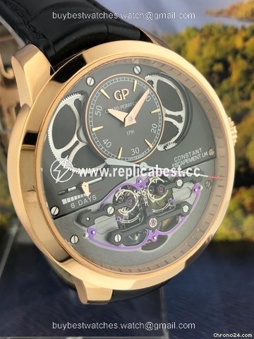 Girard Perregaux Bridges Mens watch Unisex Manual winding Rose gold 93505-52-233-BA6F