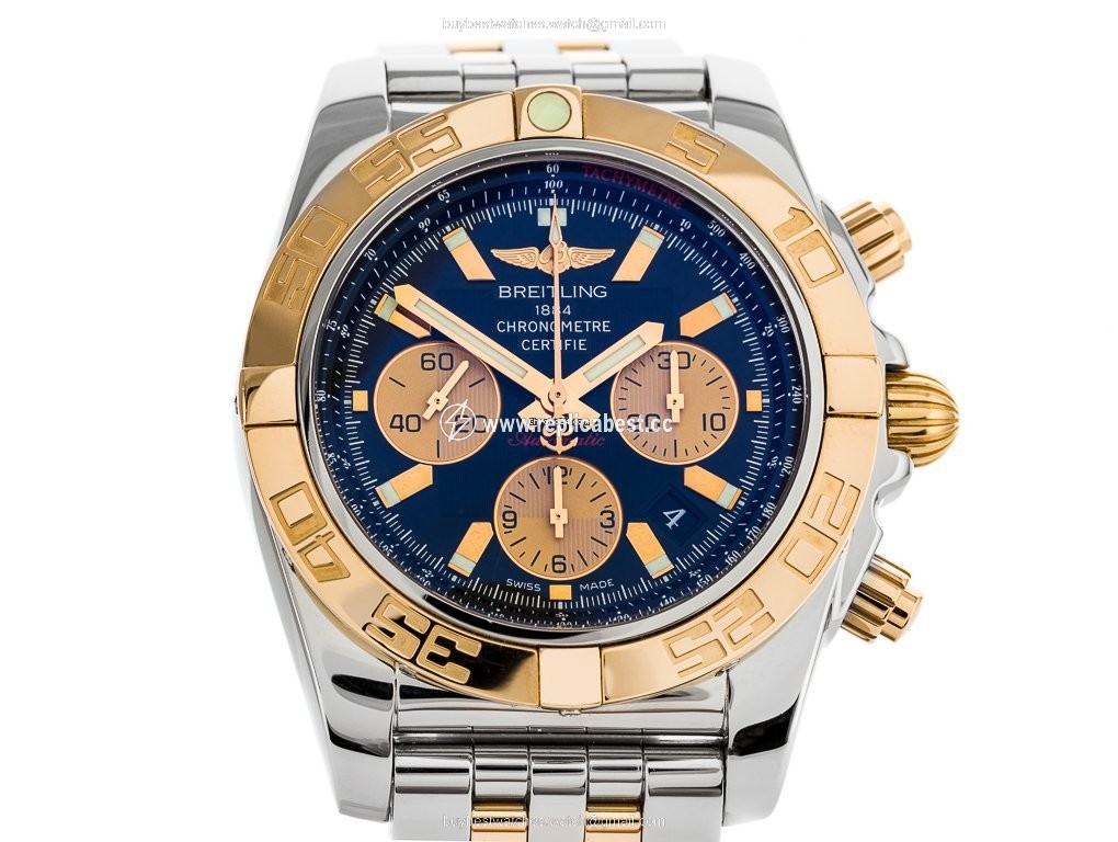Breitling Chronomat 44 Mens watch Unisex Automatic Gold Steel CB0110121C1C1