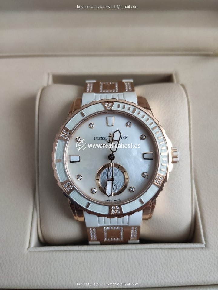 Ulysse Nardin Lady Diver Womens watch Automatic Rose gold 3202-190-3C 10.10