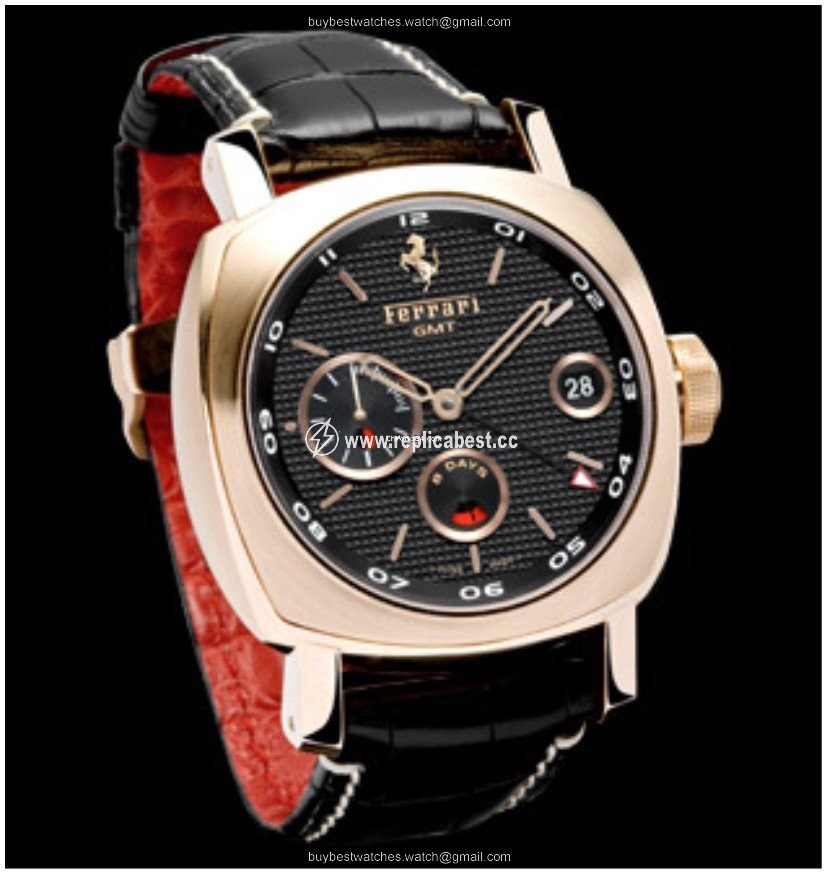 Panerai Ferrari Mens watch Unisex Manual winding Rose gold FER00007