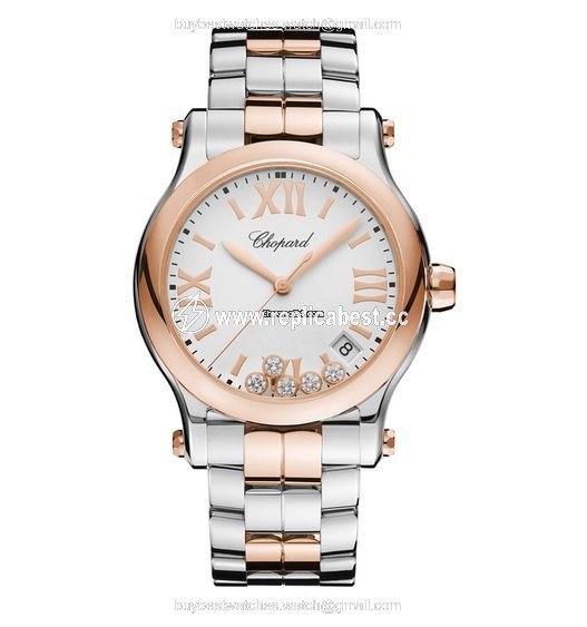 Chopard Happy Sport Womens watch Quartz Gold Steel 278582-6002